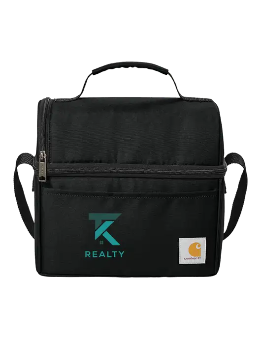 Carhartt Black Lunch 6-Can Cooler w/TK Realty Logo