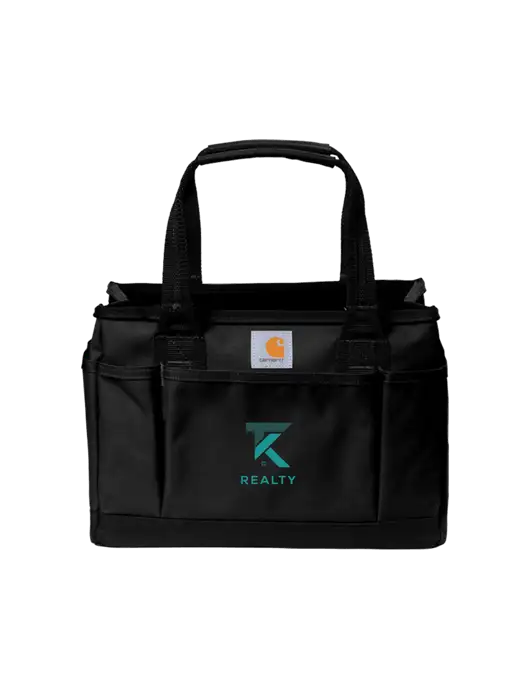 Carhartt Black Utility Tote w/TK Realty Logo