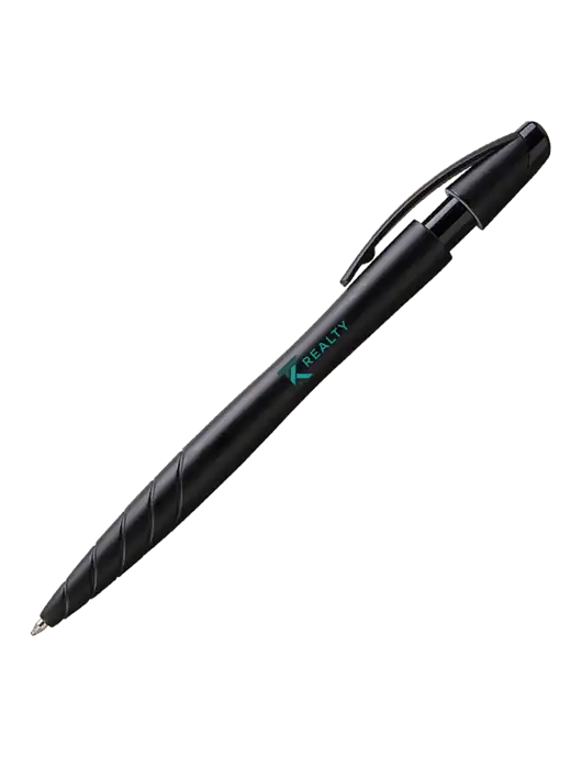 Awali Black Metallic Pen - Black Ink w/TK Realty Logo