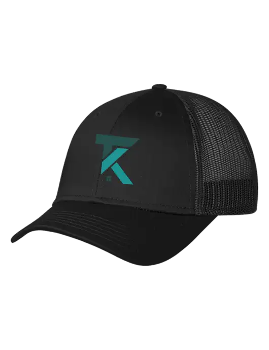 Black Mesh Trucker Cap Snap Back w/TK Realty Logo