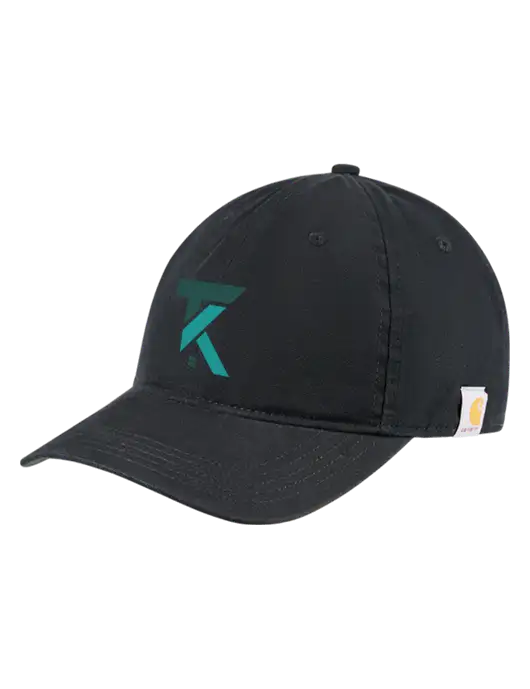 Carhartt Black Cotton Canvas Cap w/TK Realty Logo