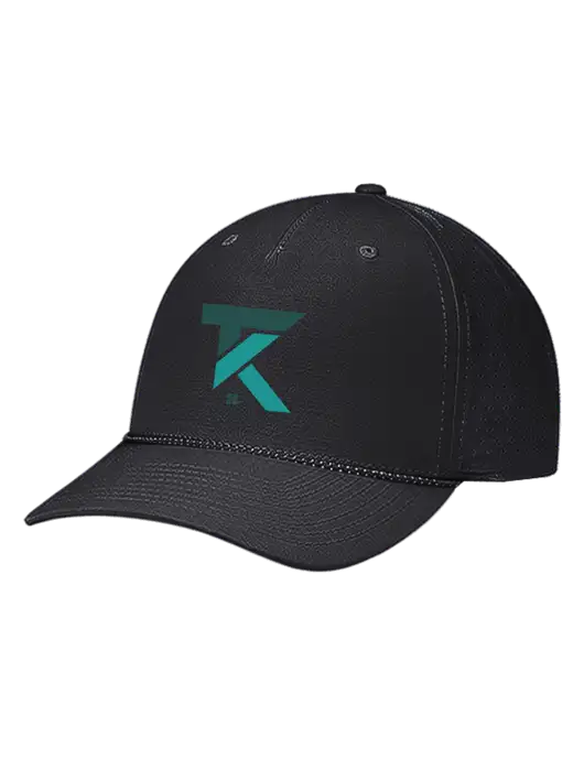 Richardson Laser Perf Performance Black/Black-Grey Rope Cap w/TK Realty Logo