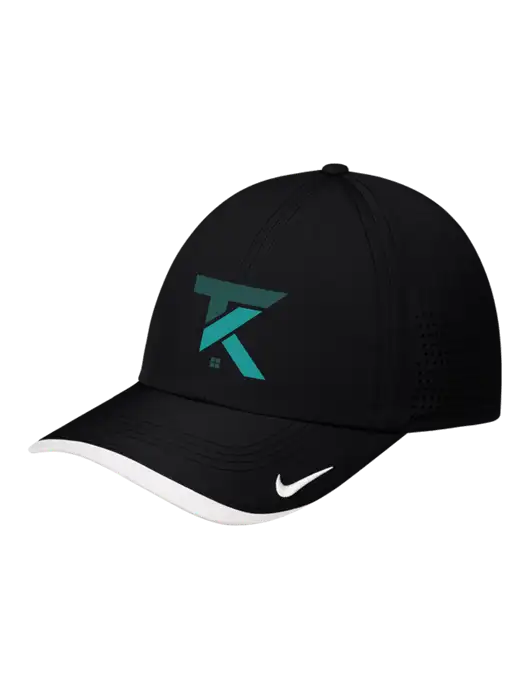 Nike Black/White Dri-FIT Perforated Performance Cap w/TK Realty Logo