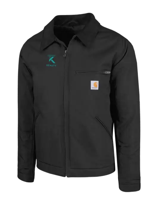 Carhartt Black Duck Detroit Jacket w/TK Realty Logo