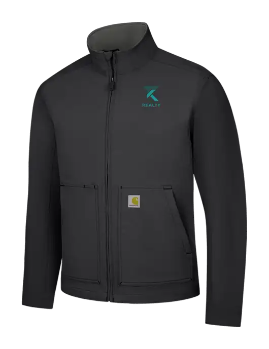 Carhartt Black Super Dux Soft Shell Jacket w/TK Realty Logo