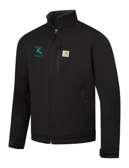 Carhartt Black Crowley Soft Shell Jacket w/TK Realty Logo
