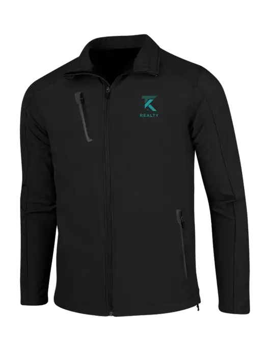 Black Welded Softshell Jacket w/TK Realty Logo