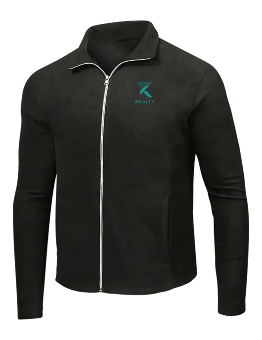 Black Microfleece Jacket w/TK Realty Logo