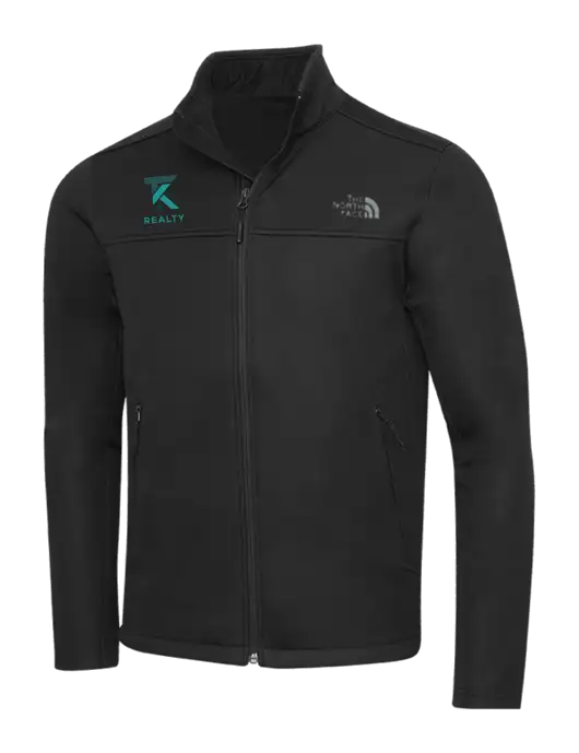 North Face Black Ridgewall Soft Shell Jacket w/TK Realty Logo