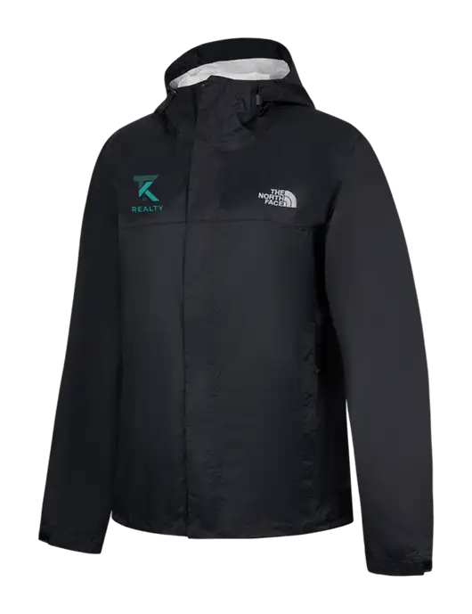 The North Face Black DryVent Rain Jacket w/TK Realty Logo