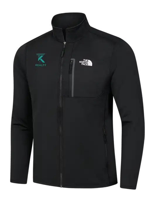 North Face Black Skyline Full-Zip Fleece Jacket w/TK Realty Logo
