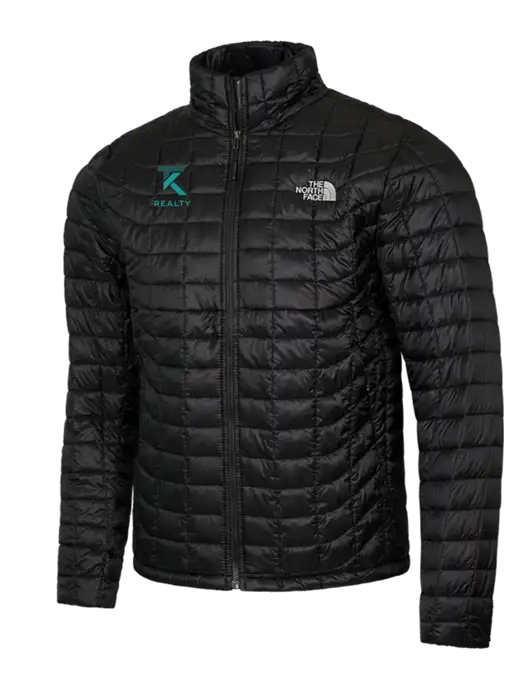 North Face Black ThermoBall Trekker Jacket w/TK Realty Logo