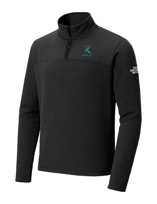 The North Face Aim 1/4-Zip Black Fleece w/TK Realty Logo