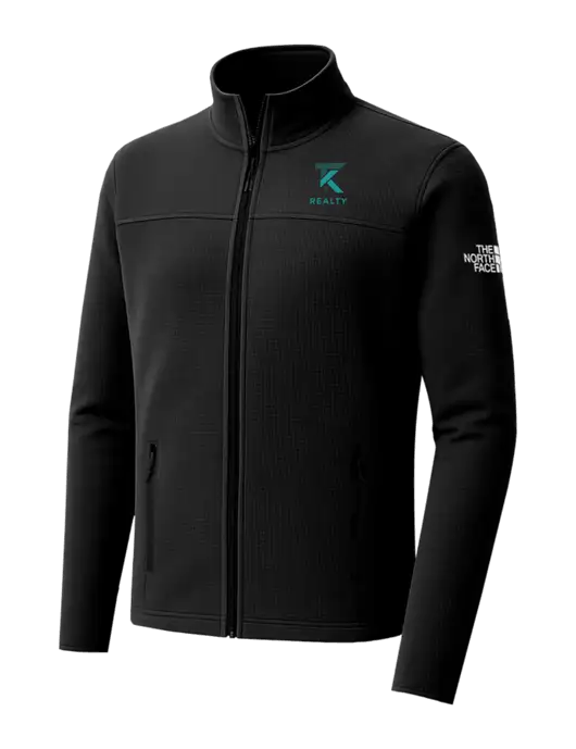 The North Face Aim Full-Zip Black Fleece Jacket w/TK Realty Logo
