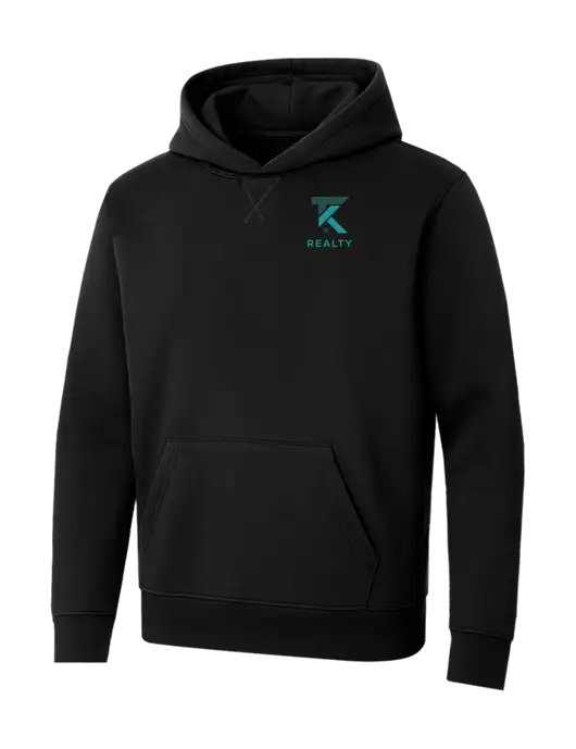 Allmade Deep Black Organic French Terry Pullover Hoodie w/TK Realty Logo