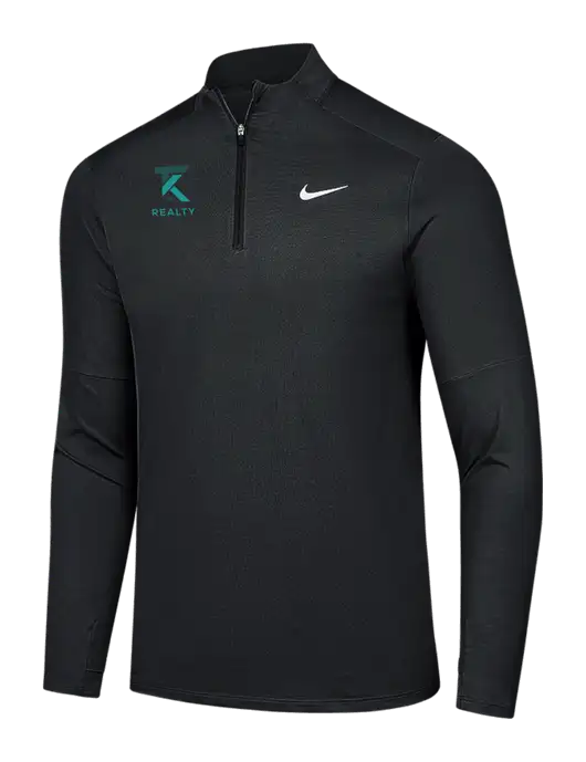 Nike Black Dri-FIT Element 1/2-Zip Pullover w/TK Realty Logo