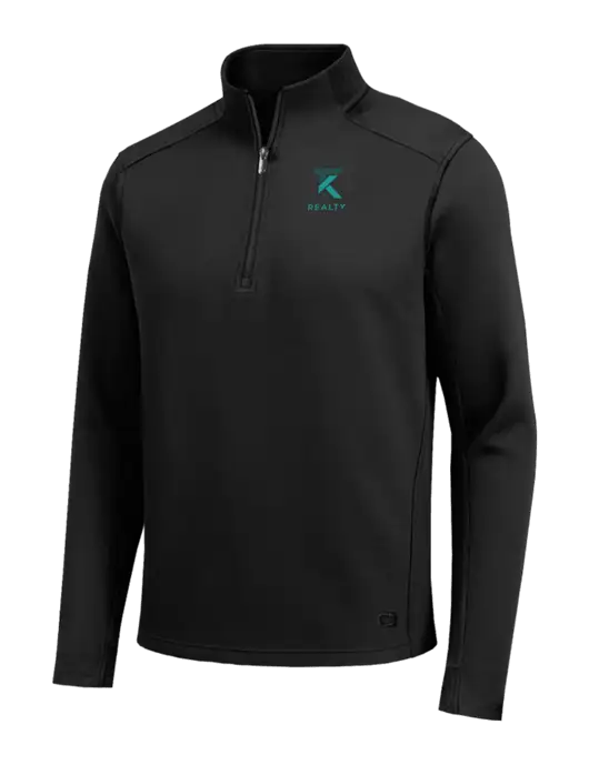 OGIO Transcend Black 1/4-Zip w/TK Realty Logo