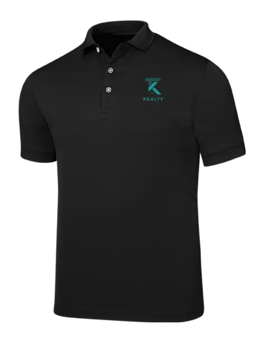 Callaway Ottoman Black Polo w/TK Realty Logo