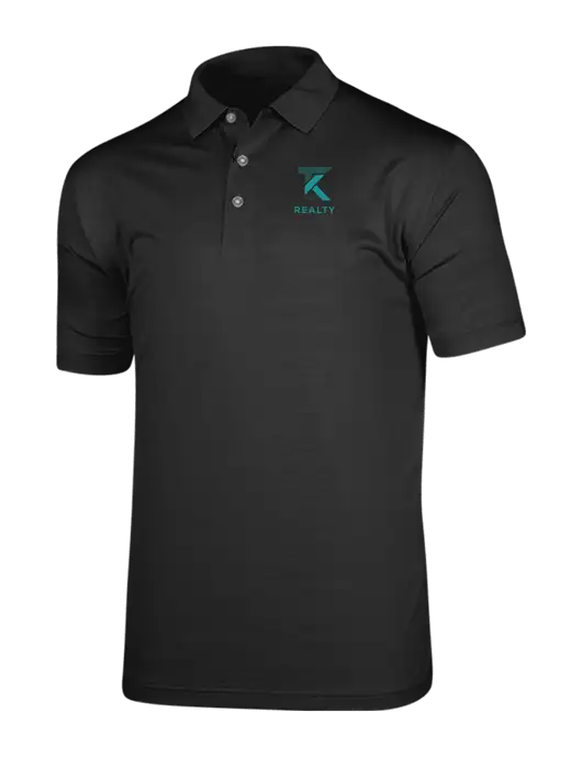 Callaway Vibrant Black Ventilated Polo w/TK Realty Logo