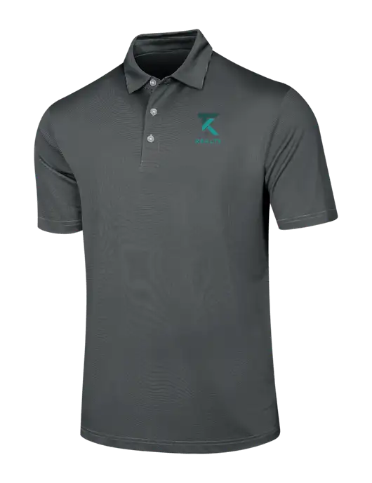 Callaway Black Fine Line Stripe Polo w/TK Realty Logo