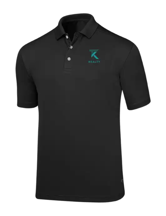 Callaway Core Black Performance Polo w/TK Realty Logo