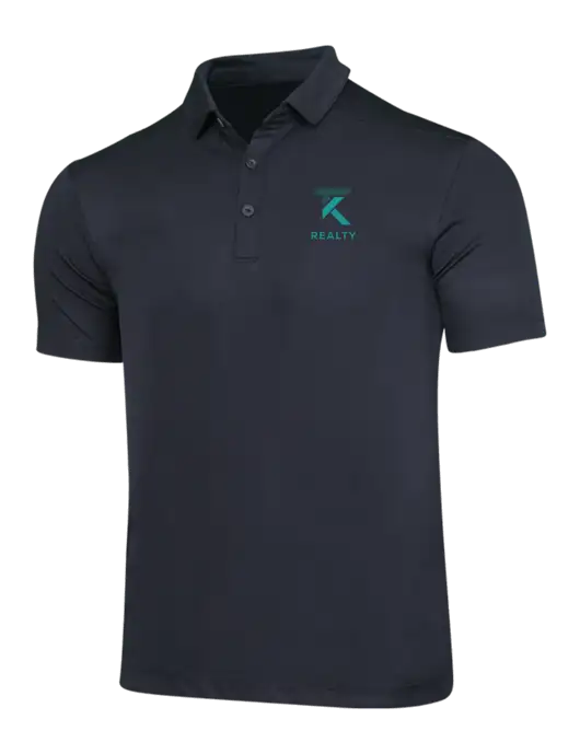 Black Posi-UV Pro Polo w/TK Realty Logo