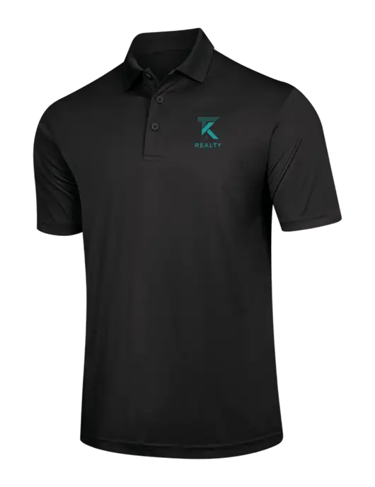 Black PosiCharge Competitor Polo w/TK Realty Logo