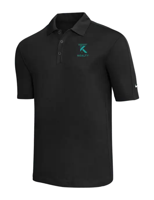 Nike Black Tech Sport Dri-FIT Polo w/TK Realty Logo