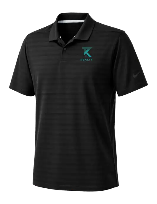 Nike Black Dri-FIT Vapor Jacquard Polo w/TK Realty Logo