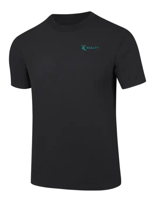 Comfort Colors 6.1 oz Black Heavyweight Ring Spun T-Shirt w/TK Realty Logo