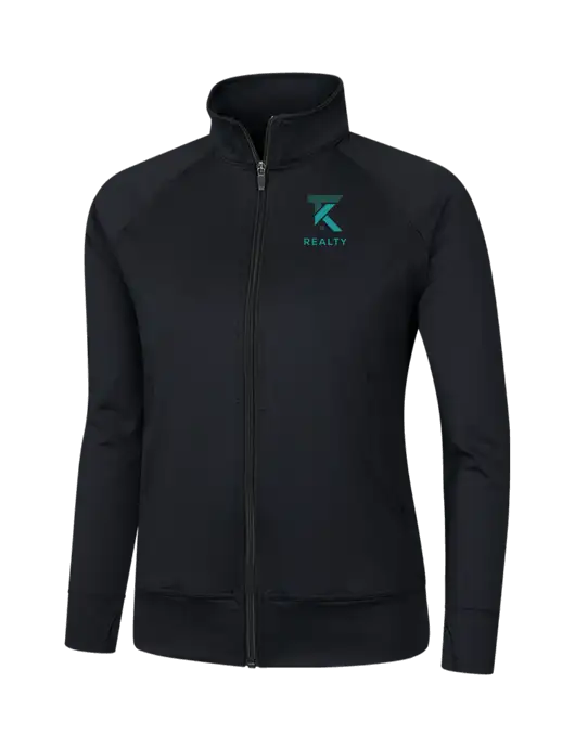 Womens Black NRG Fitness Jacket w/TK Realty Logo