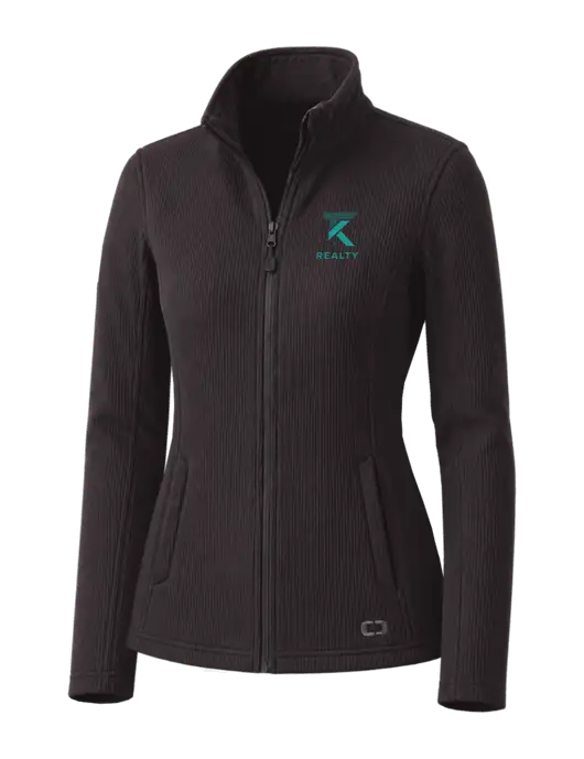 OGIO Blacktop Womens Grit Fleece Jacket w/TK Realty Logo