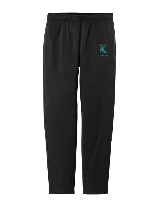 Womens Tricot Black Track Jogger w/TK Realty Logo