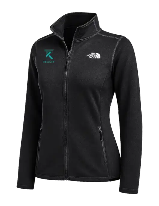 The North Face Womens Black Skyline Full-Zip Fleece Jacket w/TK Realty Logo