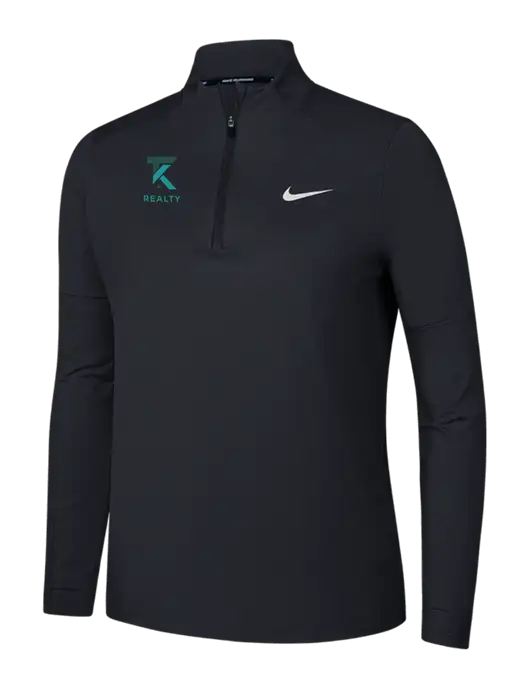 Nike Black Womens Dri-FIT Element 1/2-Zip Pullover w/TK Realty Logo
