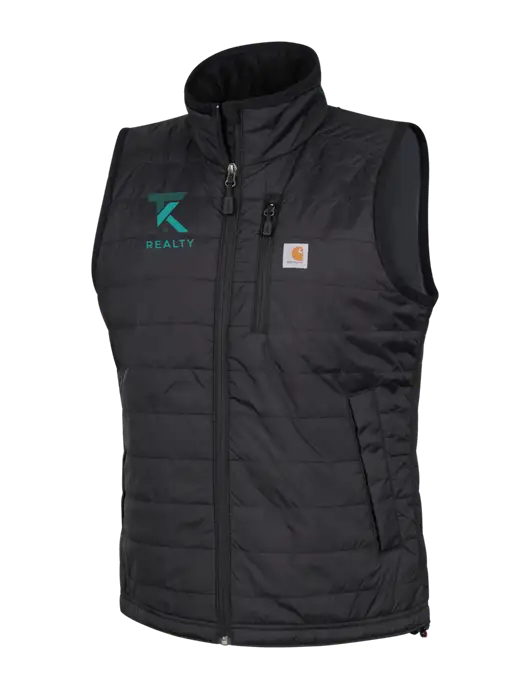 Carhartt Womens Black Gilliam Vest w/TK Realty Logo