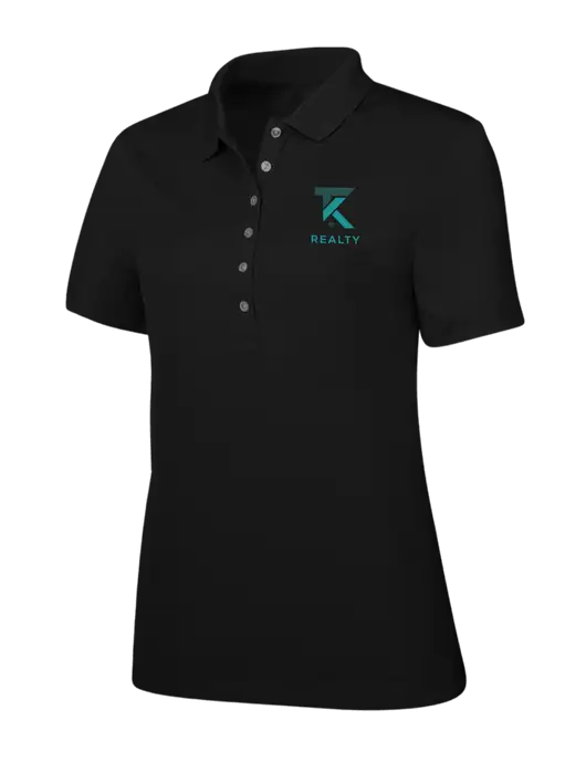 Callaway Womens Ottoman Black Polo w/TK Realty Logo