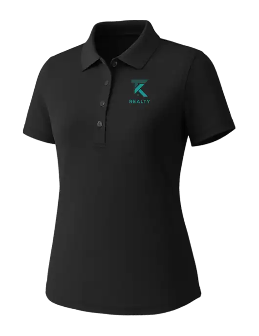 Callaway Womens Core Black Performance Polo w/TK Realty Logo